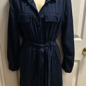 Banana Republic Dark Blue Jean Dres SZ 10 -Like new